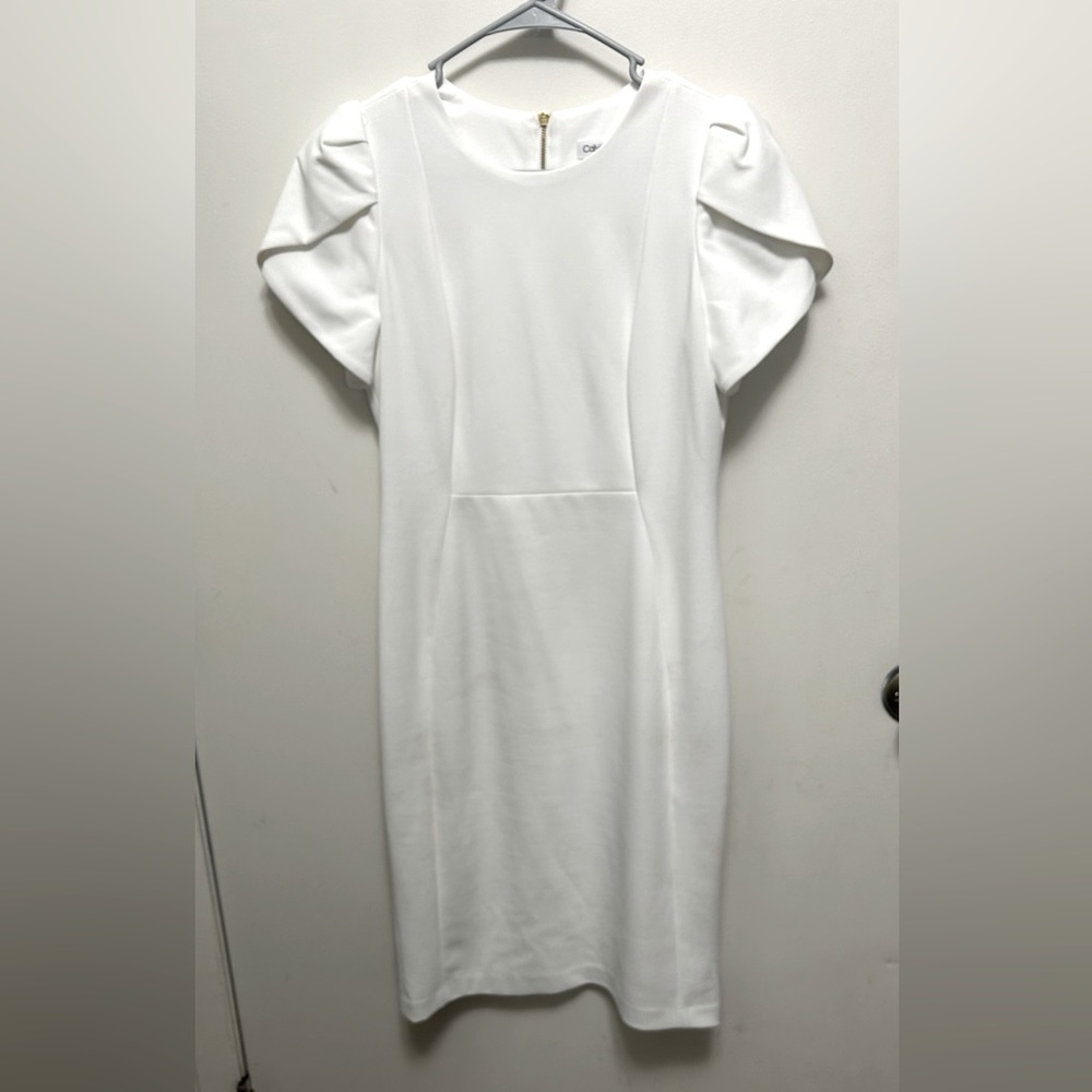 White Calvin Klein Spring 2023 Body Hugging Dress